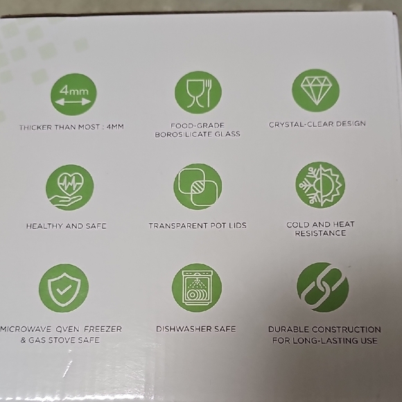 Nwt Glass Cooking Pot with Lid - Clear - Picture 3 of 6